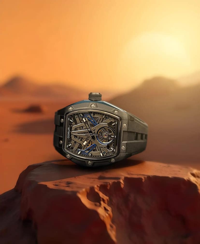 Qorum Equinox Men’s Automatic Skeleton Watch view 3