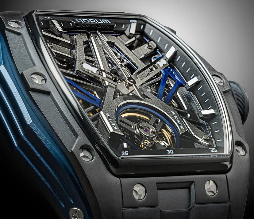 Qorum Equinox Men’s Automatic Skeleton Watch view 5