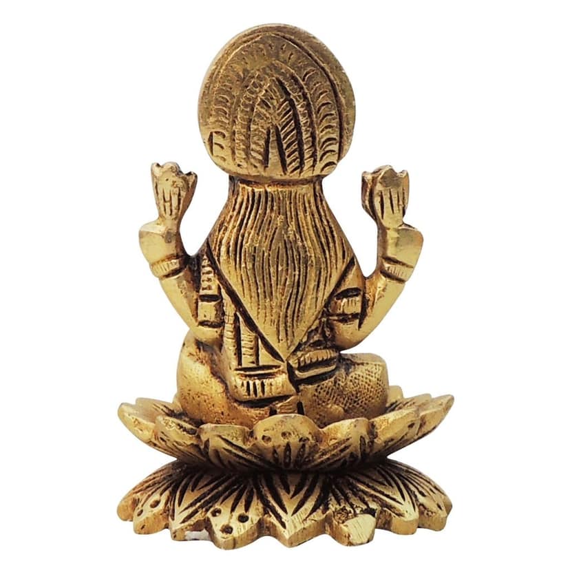 Brass Showpiece Laxmi Ji God Idol Statue (BSMAS1604 L) view 3