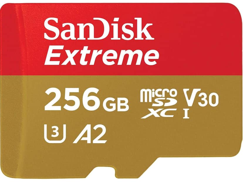 SANDISK Extreme MICRO SD CARD - 256 GB