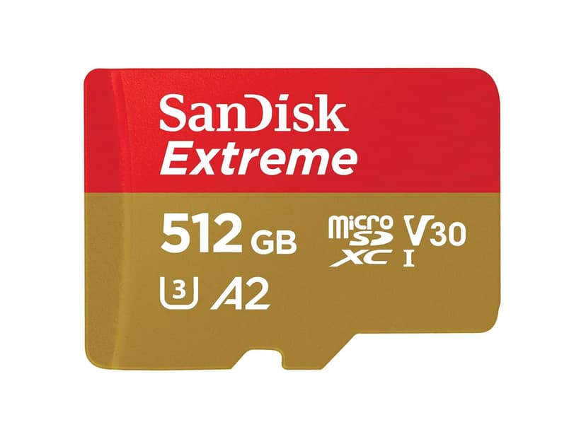 SANDISK Extreme MICRO SD CARD - 512 GB