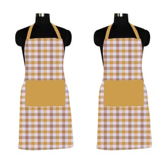 AIRWILL, 100% Cotton Designer Home Use, Chefs and Regular Aprons, Pack of 2 pc