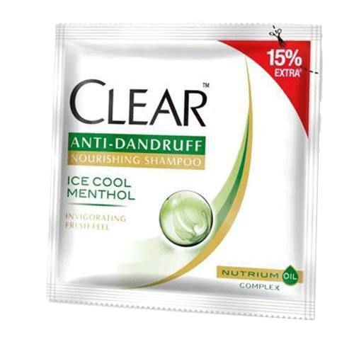 Clear Hair Shampoo Ice Cool Menthol Anti Dandruff Rs.3/-