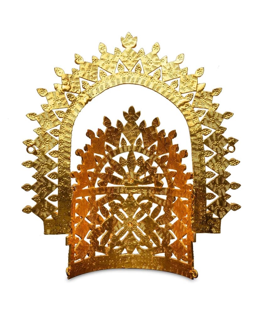 Indian Traditional Gold Plated Temple Jewellery Headpiece Maang Tikka for godness view 4