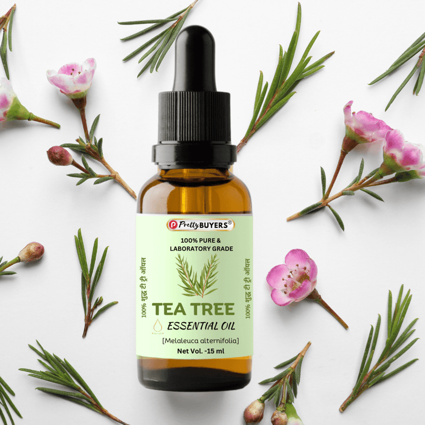 Pretty BUYERS Natural Tea Tree Essential Oil - 15 ml ( Pack Of 2 ) view 5
