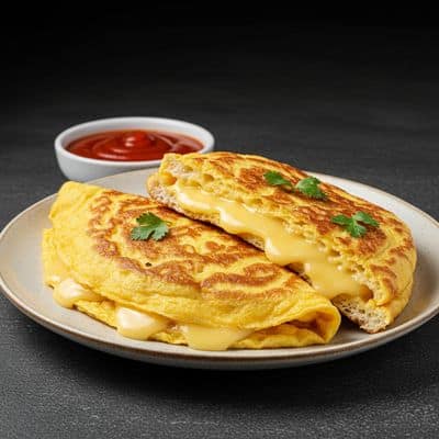 Cheese Bread Omelette