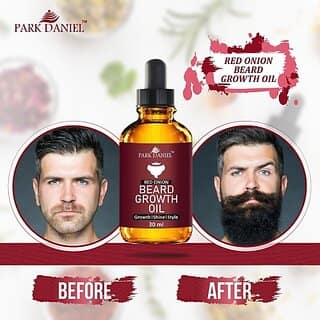PARK DANIEL Red Onion Beard Growth Oil- For Beard Growth, Style & Shine(30 ml) Hair Oil (30 ml)