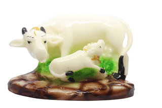 Kamdhenu Cow and Calf Idol (Vastu Gau Mata Statue)