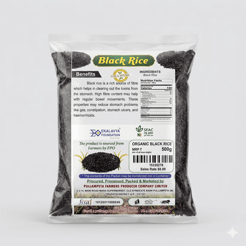 Organic Black Rice view 2