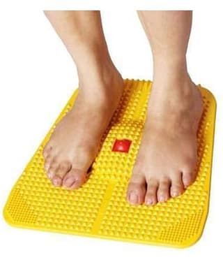 Horsefit Manual Plastic Acupressure Foot Massager Plate with 24 Magnets for Stress Free, Blood Flow Controller, Pain Relief, Multicolor