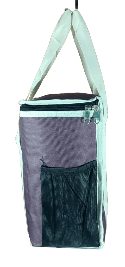 Hotshot Lunch Box - Compact and Insulated Tiffin Carrier Bag with Zip Closure and Handle for Office, School, and Travel (Brown) view 2
