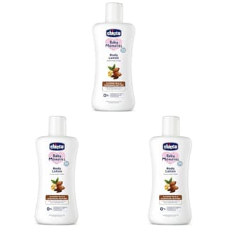 Chicco Baby Moments Body Lotion 200ml | Almond Milk & Murumuru Butter | Quick Absorb Formula with Natural Ingredients for Ultra Soft Skin | Dermatologically Tested | Parabens & Phenoxyethanol Free Chicco Baby Moments Body Lotion 200ml | Almond Milk & Mur