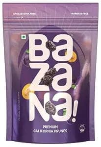 Bazana Premium Californian Prunes - 210g | Dried Plums Superfood | Antioxidant-Rich Nutrient Powerhouse - Delicious and Nourishing