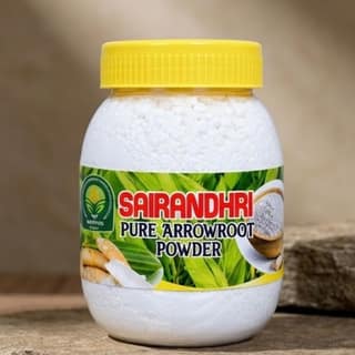 Sairandhri Pure Arrowroot Powder - 250 gm - One plastic jar