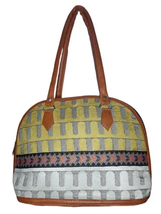 SS Eco-Life Fur Bowler Handbag for Women - Chic and Cozy Design in Soft Fur Material with Single Compartment and Inside Zippered Pocket.