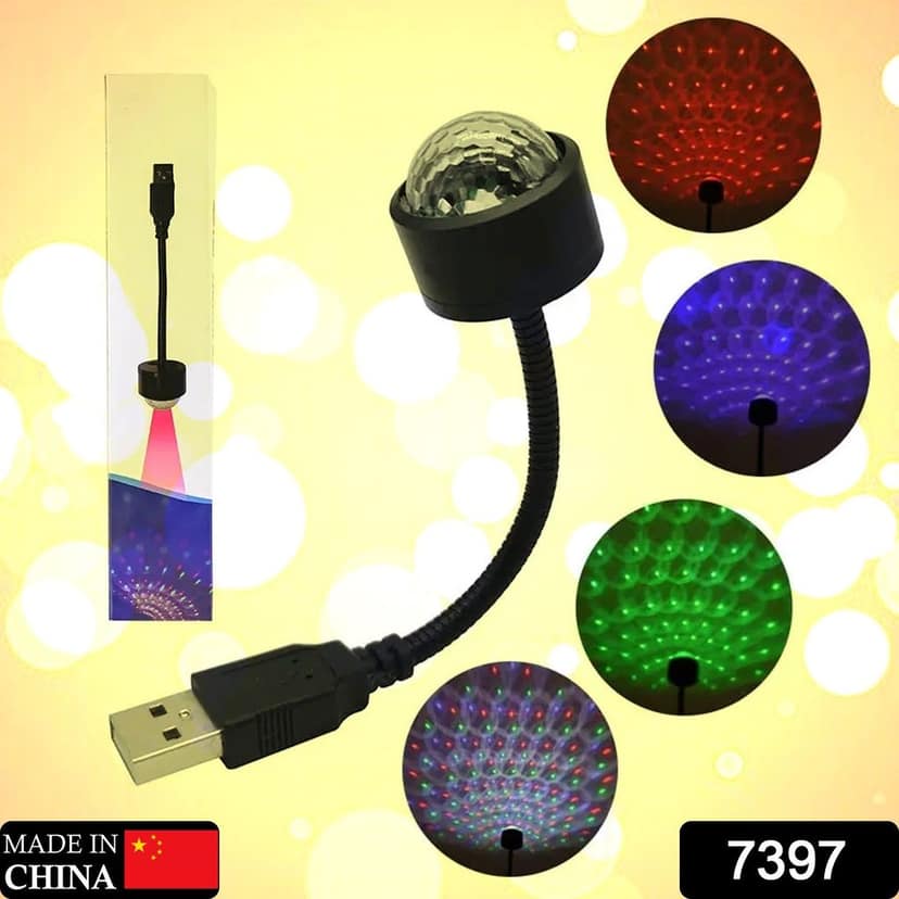 USB Star Projector – Dual Mode Disco Light for Car & Home view 2