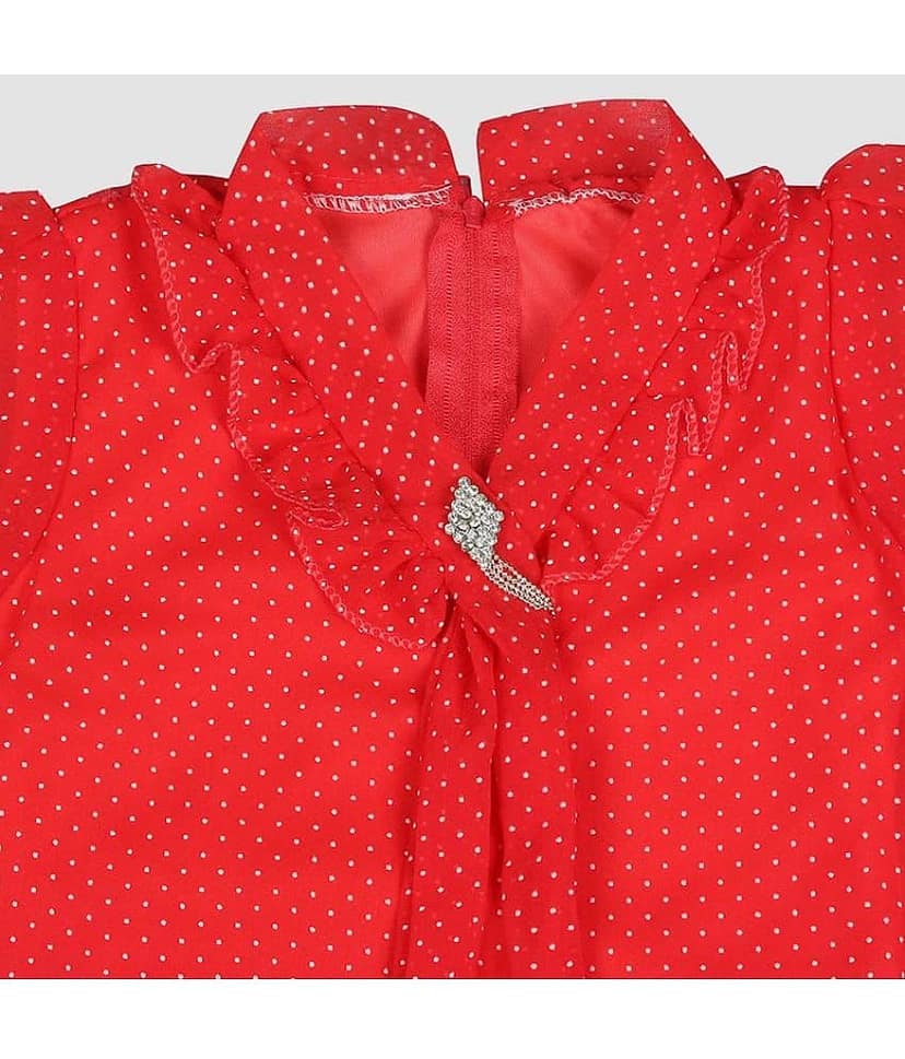 9stiches - Blue Denim Girls Frock ( Pack of 1 ) view 2