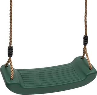 REZNOR Kids Indoor Outdoor Plastic Swing Seat with Hight Adjustable Rope Strong Tree Swing for Playground Backyard Holds 120kg for 3-12 Years Kids Children