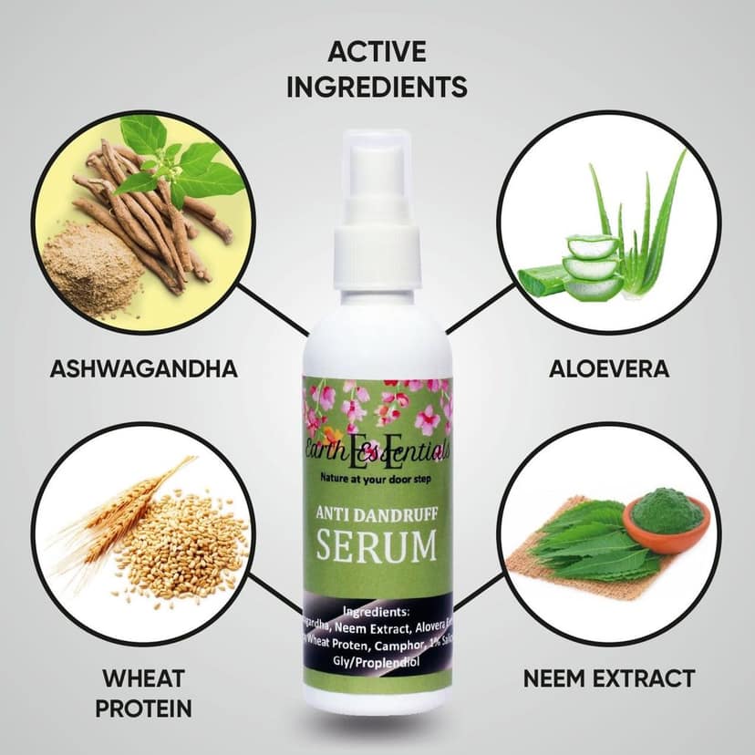 Anti Dandruff Serum is formulated to bring long-term relief to dry, flaky scalps. Ashwagandha and Neem tree ingredients help to maintain Scalp view 3