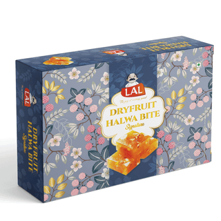Lal Sweets Dry Fruit Halwa Bites 200g (Pack of 2) || Made With Pure Desi and Fresh Almonds, Healthy Cashew Nuts, Pistachio || Authentic and Fresh Indian Dessert and Goodness Of Pure Desi Ghee Halwa || South Indian Special Halwa