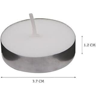 Unique bazar 50 Tealight candle Candle (White, Pack of 50) view 2