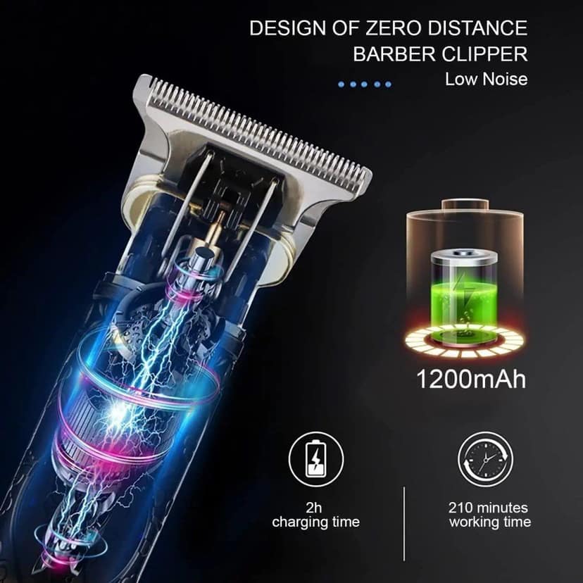Hair Trimmer for Men Buddha Style Professional Hair Shaver | Retro Oil Head Close Cut Machine for Beard, Hair, and Body Grooming | Durable & Comfortable Design (Original Quality) view 3