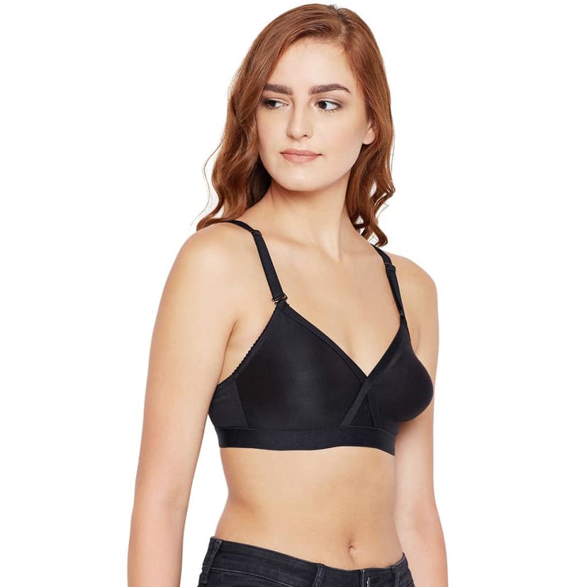 Bodycare 100% Cotton Non Padded Non wired Seamless Bra-Pack of 3 view 5