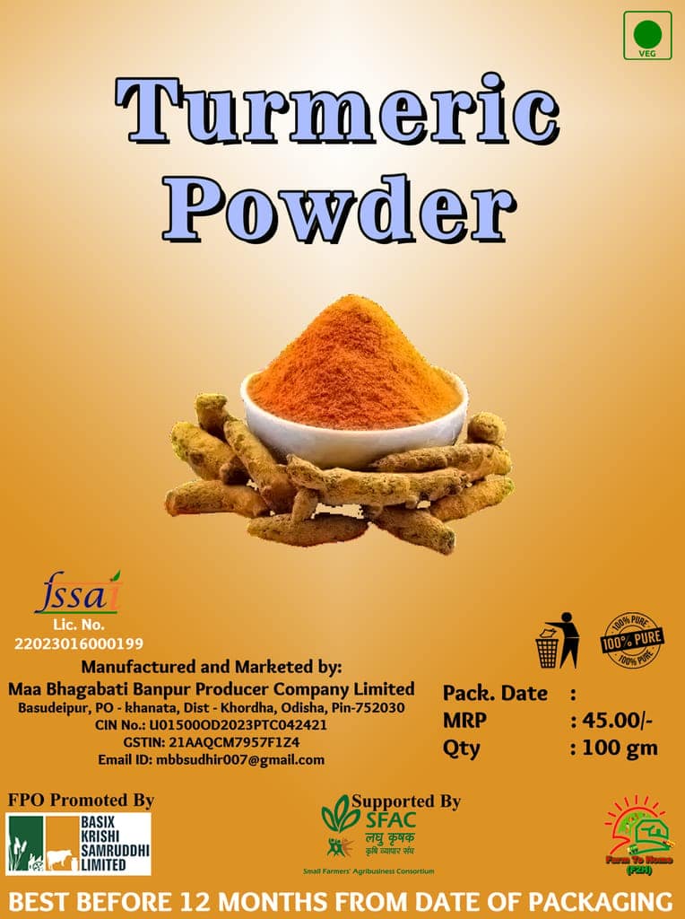 Organic Turmeric Powder 100gm view 3