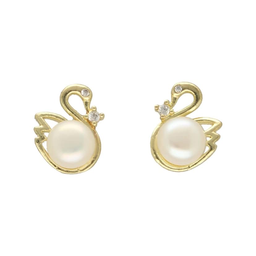 Sri Jagdamba Pearls Pearl Duck Earrings view 2