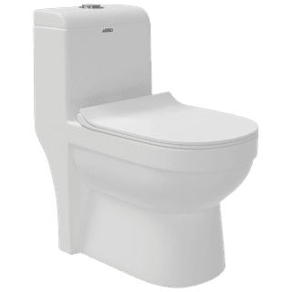 OPC-22121PP Apple P Trap Washdown One Piece Closet With Soft Close Seat Cover, Hinges, Fixing Accessories Set and Accessories Set, Cistern Fittings