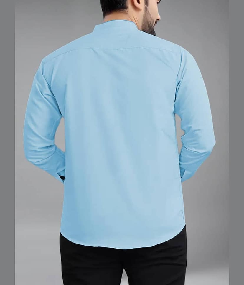 Apektra Cotton Blend Slim Fit Solids Full Sleeves Men's Casual Shirt - Coffee ( Pack of 1 ) view 2