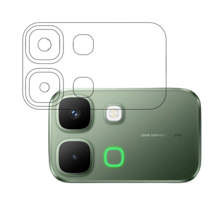 ISAAK Back Camera Lens Protector compatible for Infinix Note Edge 5G (Pack of 2) view 3