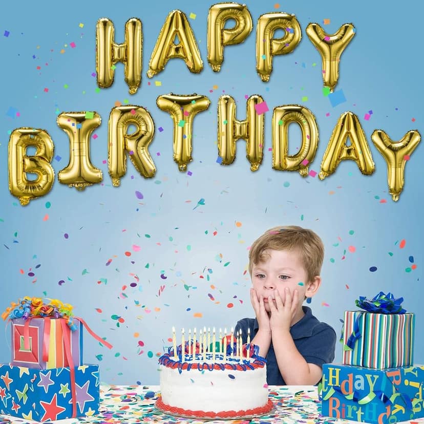 Happy Birthday Foil Balloon 3D Letters Inflatable Party Decor