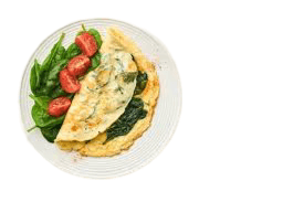 Spinach & Corn Omlette