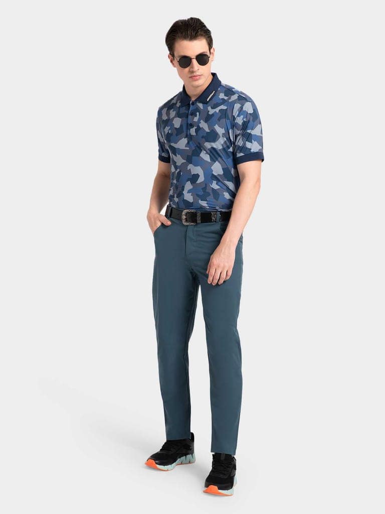 Disruptive Camo Dark Blue AH Polo view 3
