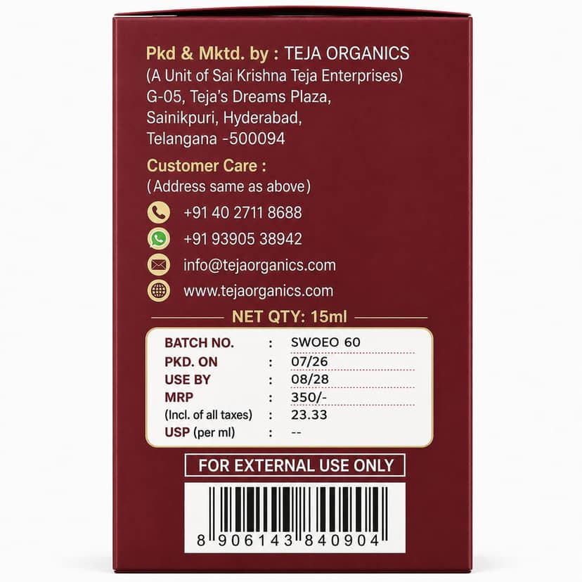 Sandalwood Essential Oil 15ml | 100% Pure & Natural | Warm, Woody, Soft & Sweet Fragrance | Reduces stress & promotes calmness | Skin Toner | Aromatherapy | Beauty and wellness products view 2