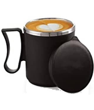 Saule Plastic Coffee Mug Stainless Steel Coffee Mug 300 mL ( Pack of 1 )