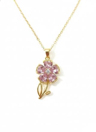 GemGleam - Crystal Pendant Chain Necklace, Hypoallergenic, Anti-Tarnish, Gift Gold Plated Chain with Locket for Women, Waterproof - Anti-Tarnish, Skin Friendly, Lightweight - Gift for Wife, Girlfriend, Friend (Dolphin Heart)