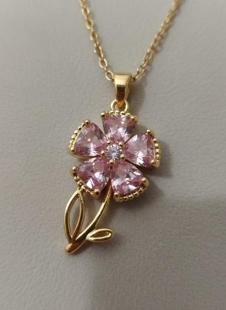 GemGleam - Crystal Pendant Chain Necklace, Hypoallergenic, Anti-Tarnish, Gift Gold Plated Chain with Locket for Women, Waterproof - Anti-Tarnish, Skin Friendly, Lightweight - Gift for Wife, Girlfriend, Friend (Dolphin Heart) view 4