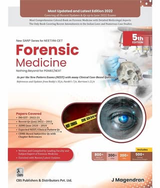 New SARP Series for NEET/INI-CET Forensic Medicine Nothing Beyond for PGMEE/NEXT 5th Edition