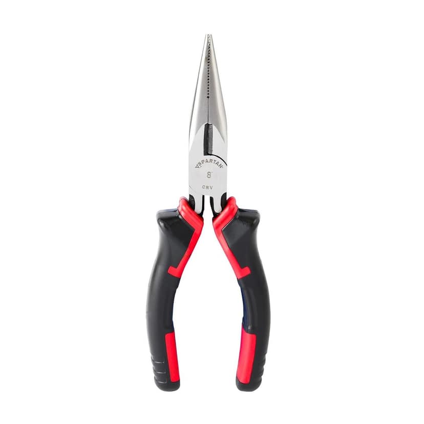Spartan 6 Inch Long Nose Plier With Chrome Vanadium Steel | Narrow Nose For Precision Work | Designed For Gripping, Bending And Holding Wires | Home DIY, Electrician And Workshop Use