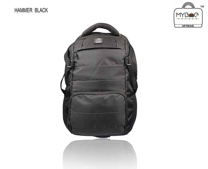 MYBAE 22L Laptop Backpack for Men and Women, 4 Compartments, Water Resistant, Lightweight School Bag for Boys and Girls, College Bag, Office Bag, Travel Backpack, Fits 15.6 Inch Laptop