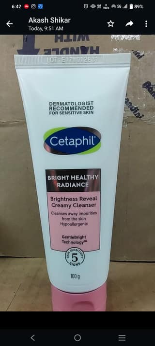 Cetaphil bright healthy radiance creamy cleanser