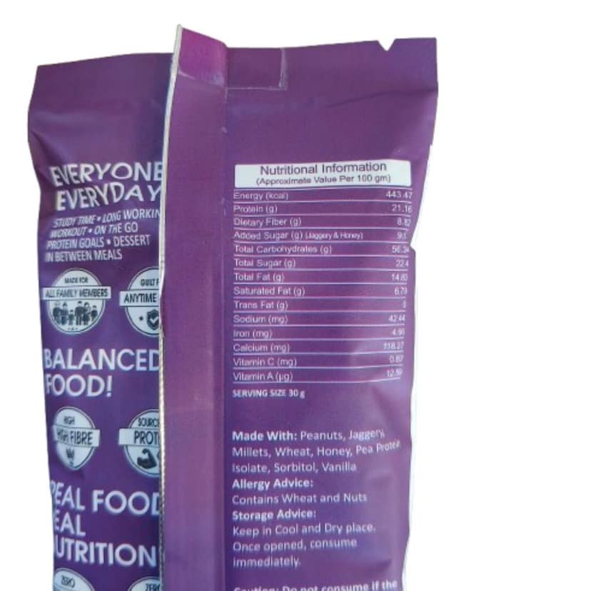 BeePops Millet Protein Bars- Vanilla (30G) view 4