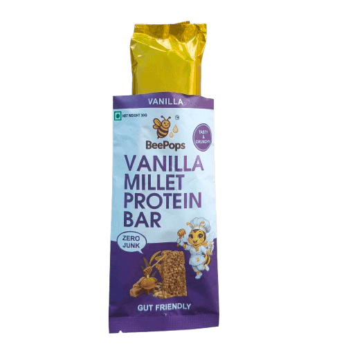 BeePops Millet Protein Bars- Vanilla (30G) view 6
