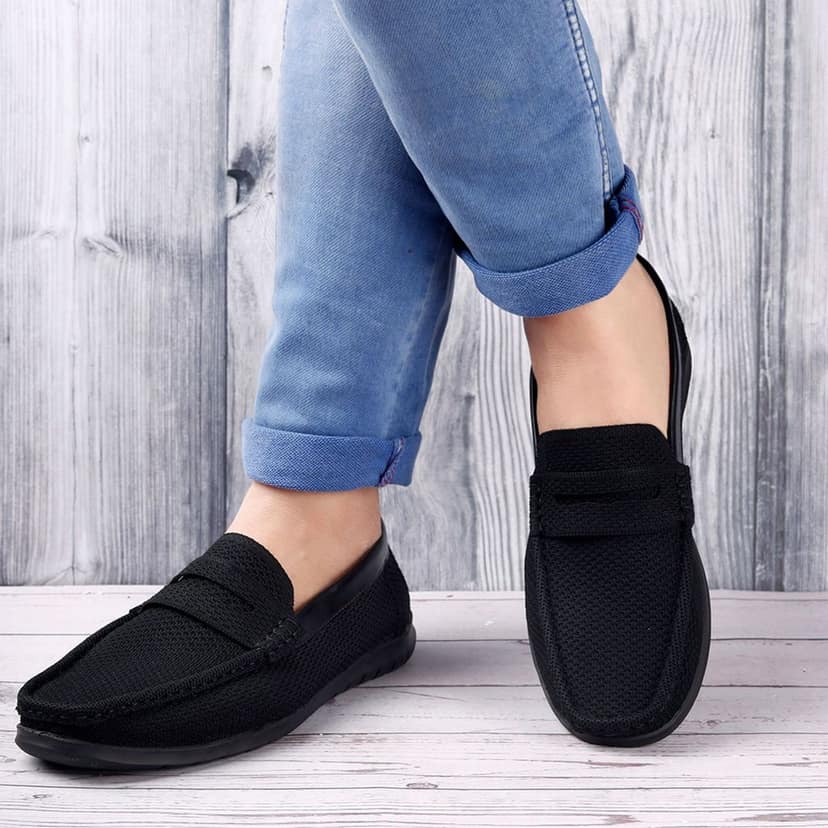 Men's Faux Leather Breathable Fabric Stylish Loafers view 2