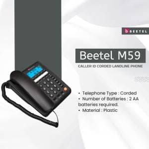 Beetel M59 Caller Id Speaker Corded Landline Phone view 3