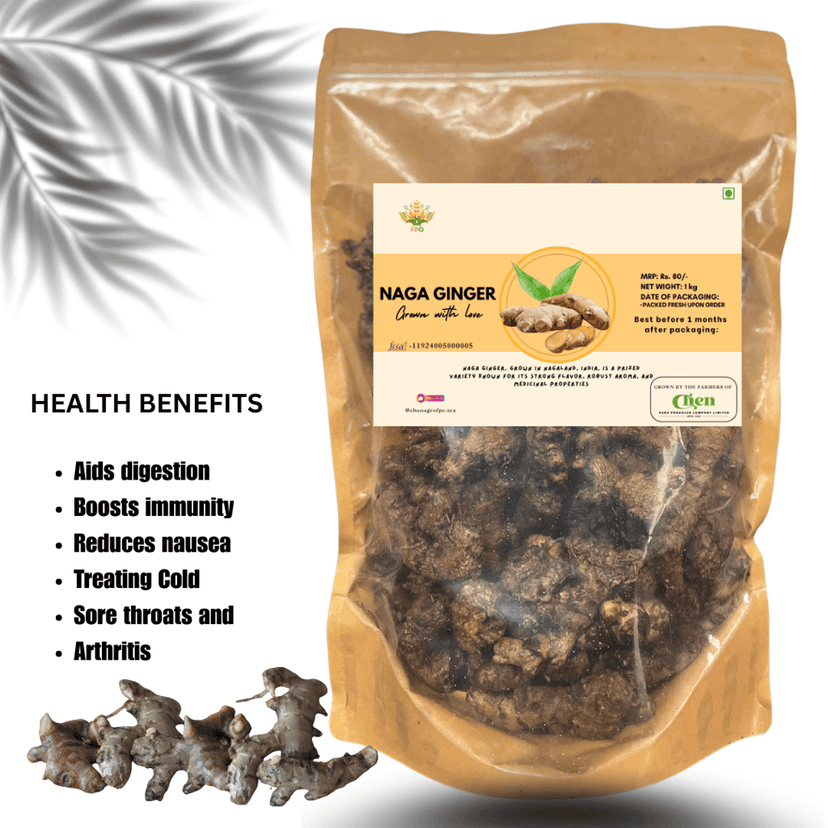 Naga Ginger - Premium Quality, Grown in Nagaland - 1 Kg view 2