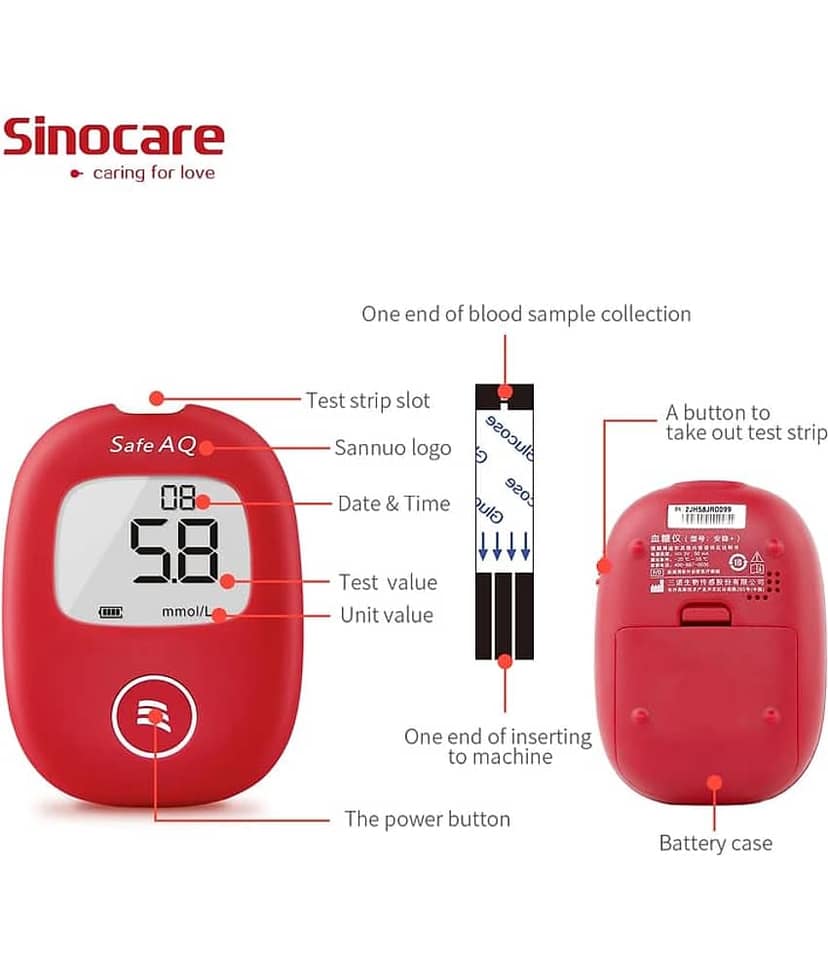 Sinocare Safe Aq 50 Test Strips view 2