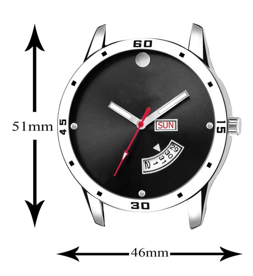 Black Day Date Analog Watch for Men LR104 view 4